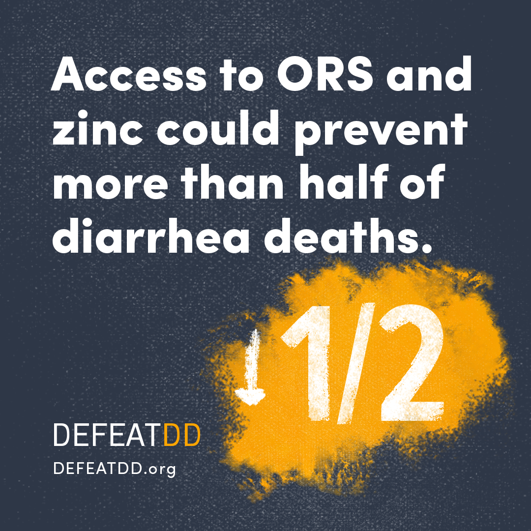 Access to ORS and zinc could prevent more than half of diarrhea cases