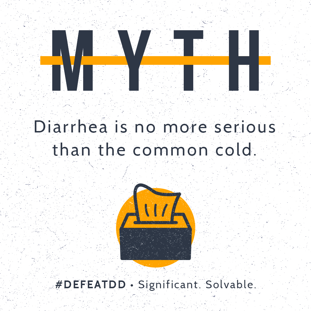 Myth: Diarrhea is no more serious than the common cold