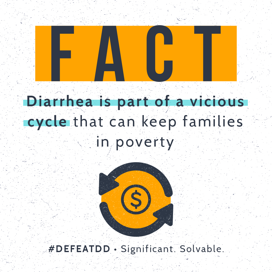 Diarrhea is part of a vicious cycle