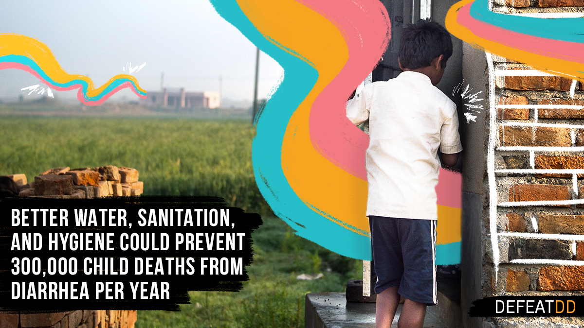 Better WASH could prevent 300,000 child deaths from diarrhea each year graphic