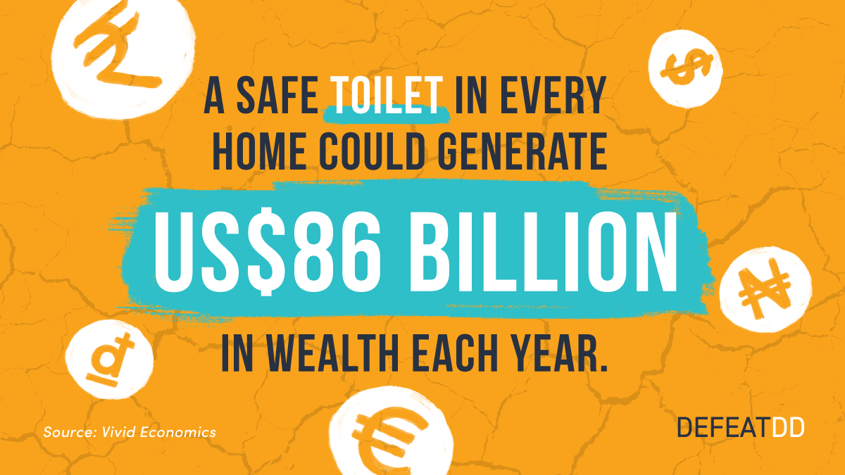 A safe toilet in every home could generate US $86 million in wealth each year graphic