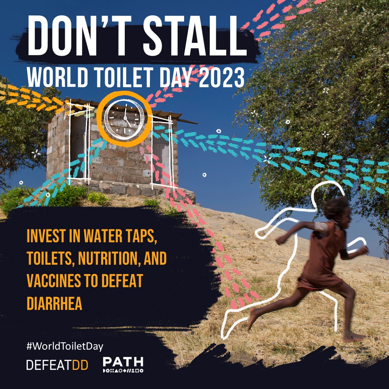 Dont Stall graphic for World Toilet Day
