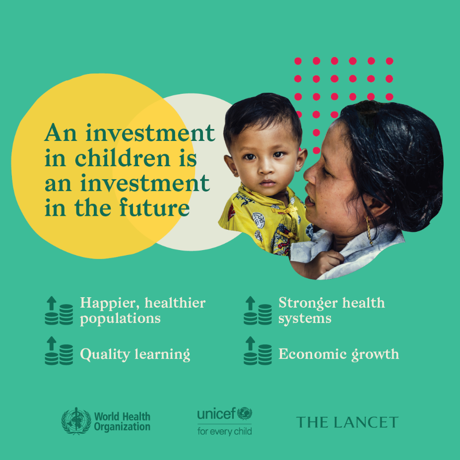 Graphic - an investment in children is an investment in the future
