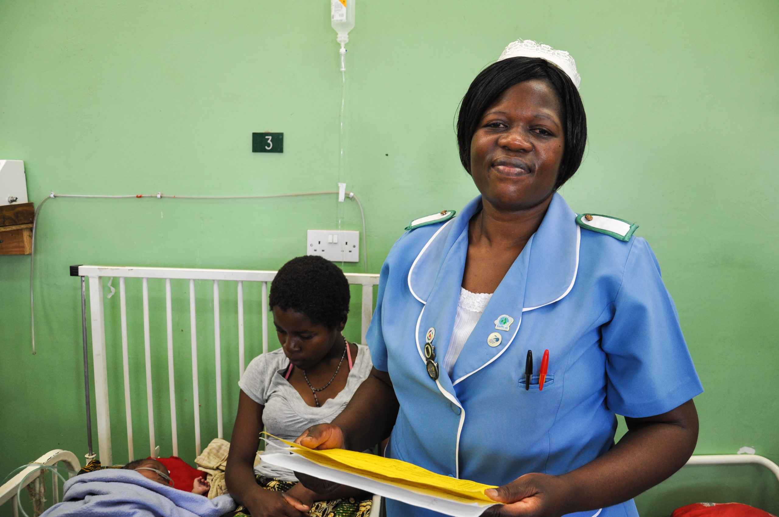 Malawian maternity ward nurse
