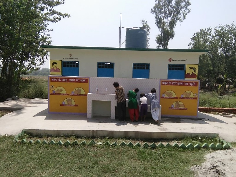 School handwashing station