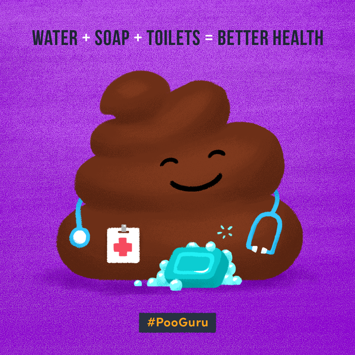 Poo guru says water + toilets + soap = better health