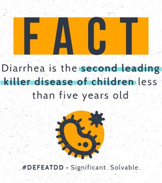 Fact: Diarrhea is the second leading killer disease of children