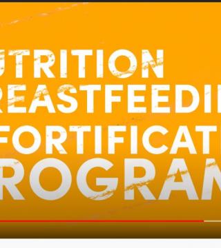 Video text: Breastfeeding, nutrition, and fortification programs