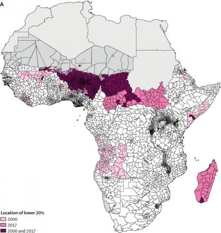 Subnational disease burden map